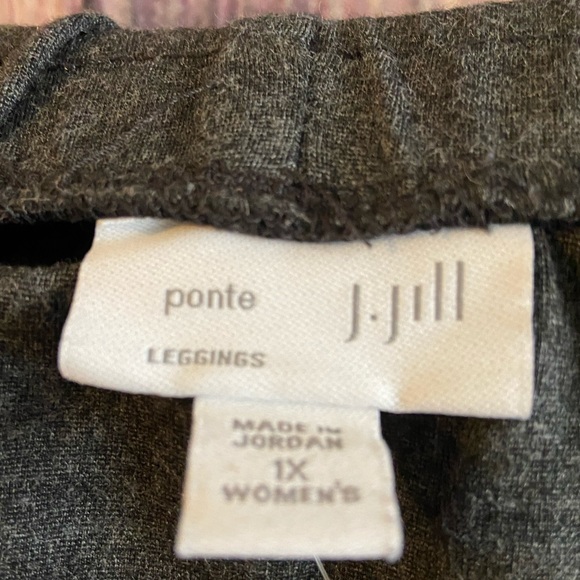J Jill Size 1X Dark Gray Ponte Leggings - Picture 3 of 6
